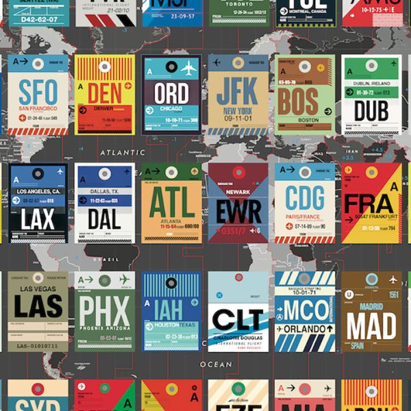 World's Airport Luggage Tags by OW Lawrence - Image 3