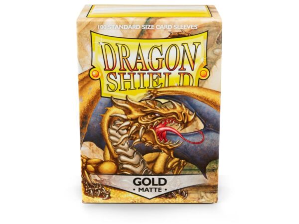 Dragon Shields: (100) Matte Gold - Image 2