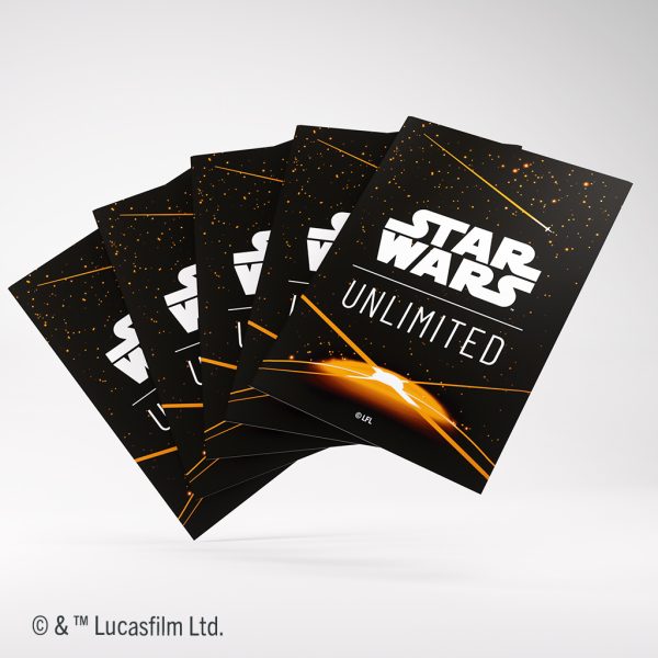 Star Wars: Unlimited Premium Art Sleeve Card Back Orange