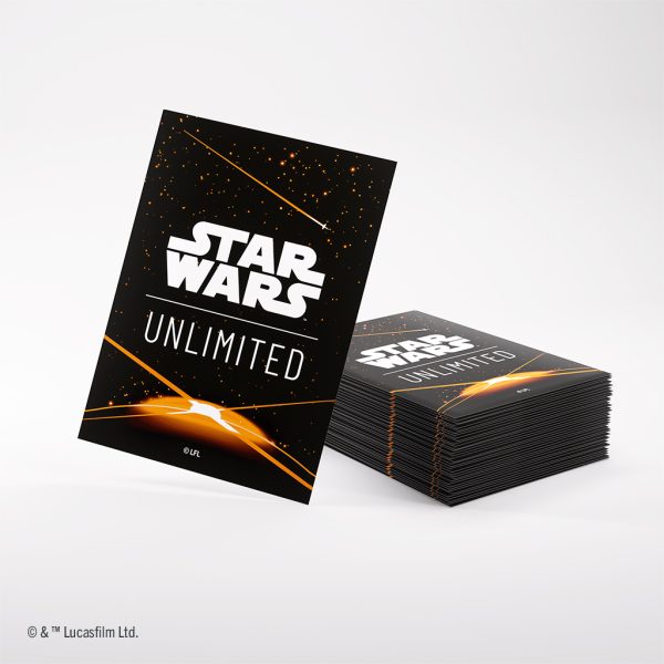 Star Wars: Unlimited Premium Art Sleeve Card Back Orange - Image 2