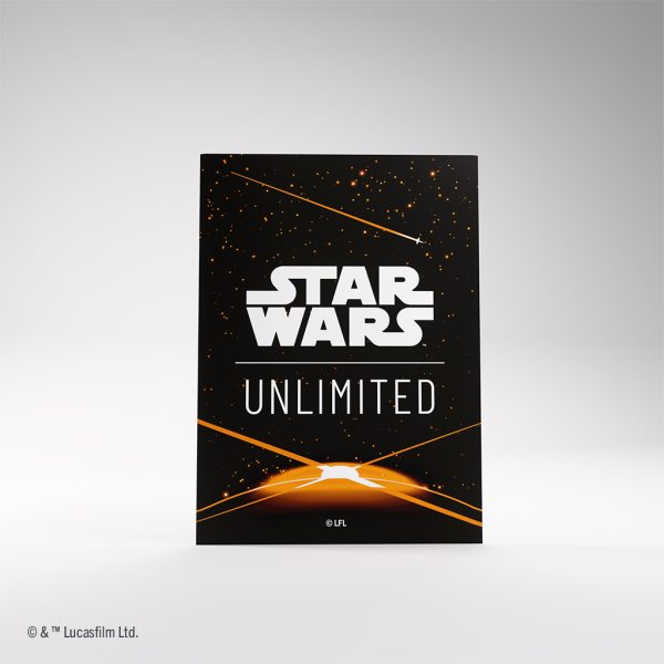 Star Wars: Unlimited Premium Art Sleeve Card Back Orange - Image 3