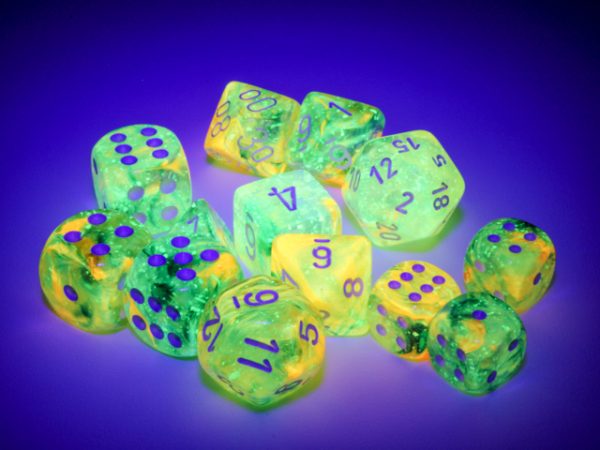 Nebula Spring/white Luminary 12mm d6 Dice Block (36 dice) - Image 3