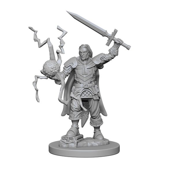 Pathfinder Deep Cuts Unpainted Miniatures: W01 Human Male Cleric - Image 2