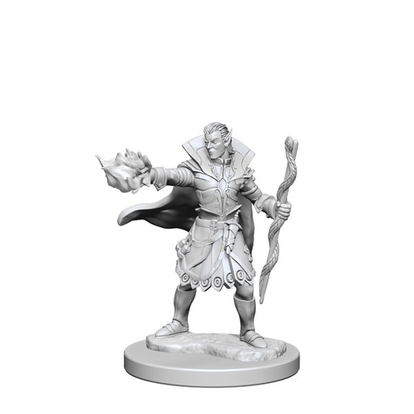 Pathfinder Deep Cuts Unpainted Miniatures: W01 Elf Male Sorcerer - Image 2