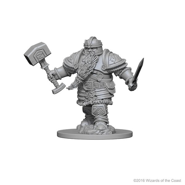 Dungeons & Dragons&colon; Nolzur&apos;s Marvelous Unpainted Miniatures - W01 Dwarf Male Fighter