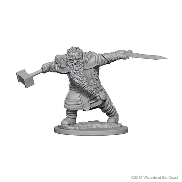 Dungeons & Dragons&colon; Nolzur&apos;s Marvelous Unpainted Miniatures - W01 Dwarf Male Fighter - Image 2