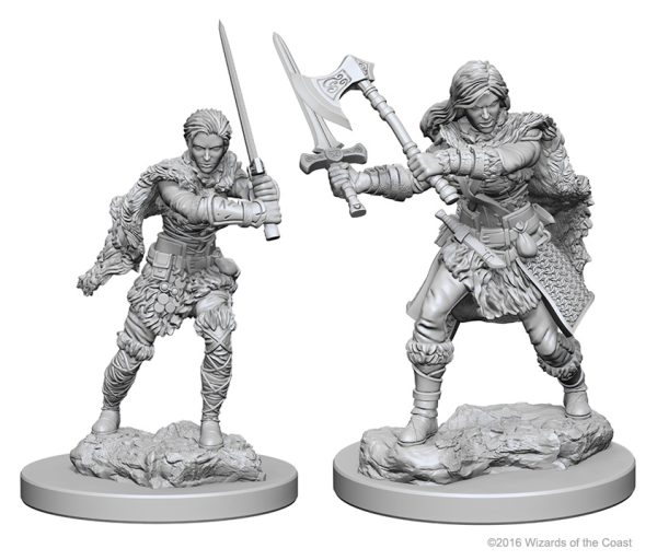 Dungeons & Dragons&colon; Nolzur&apos;s Marvelous Unpainted Miniatures - W01 Human Female Barbarian