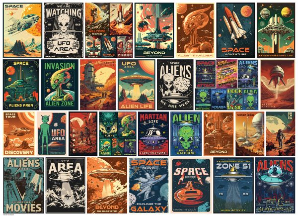 Vintage Alien Posters - Image 2