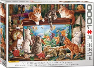 Cats by the Aquarium