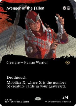 Avenger of the Fallen (Borderless) [Tarkir: Dragonstorm]