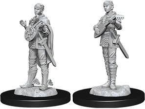 Dungeons & Dragons: Nolzur's Marvelous Unpainted Miniatures - W07 Female Half-Elf Bard