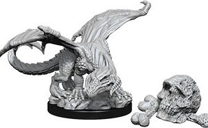 Dungeons & Dragons: Nolzur's Marvelous Unpainted Miniatures - W10 Black Dragon Wyrmling