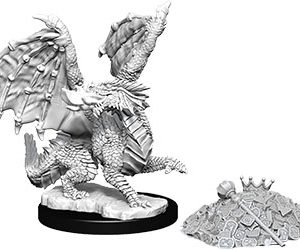 Dungeons & Dragons: Nolzur's Marvelous Unpainted Miniatures - W10 Red Dragon Wyrmling