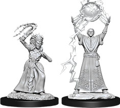 Dungeons & Dragons: Nolzur's Marvelous Unpainted Miniatures - W12 Drow Mage & Drow Priestess