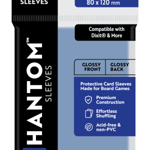 Phantom Sleeves: "Navy Size" (80mm x 120mm) - Gloss/Gloss (50)