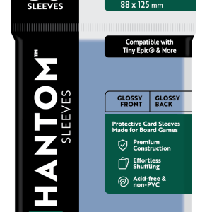 Phantom Sleeves: "Evergreen Size" (88mm x 125mm) - Gloss/Gloss (50)