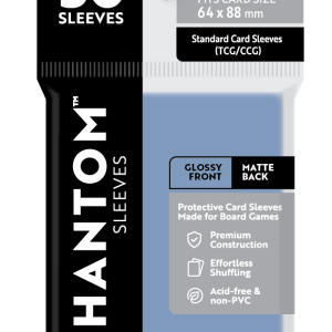 Phantom Sleeves: "Gray Size" (64mm x 88mm) - Gloss/Matte (50)