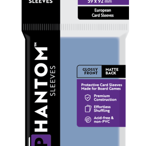 Phantom Sleeves: "Purple Size" (59mm x 92mm) - Gloss/Matte (50)