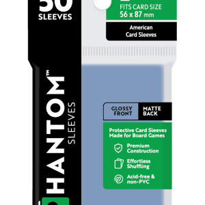 Phantom Sleeves: "Green Size" (56mm x 87mm) - Gloss/Matte (50)