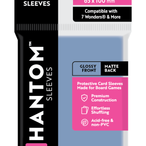 Phantom Sleeves: "Pink Size" (65mm x 100mm) - Gloss/Matte (50)