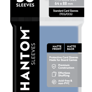Phantom Sleeves: "Gray Size" (64mm x 88mm) - Matte/Matte (50)