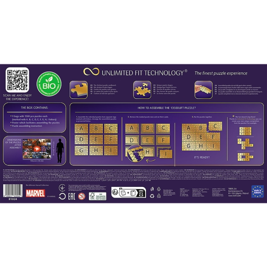 Trefl Prime 13500 Piece Puzzle - the Ultimate Marvel Collection - Image 3