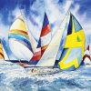 Sailboats, Sailboats, Sailboats by Kathleen Parr McKenna - Image 2