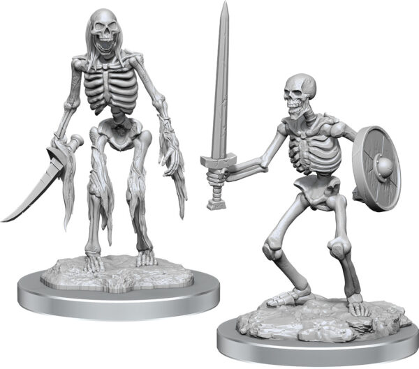 WizKids Deep Cuts Unpainted Miniatures: W18 Skeletons - Image 2