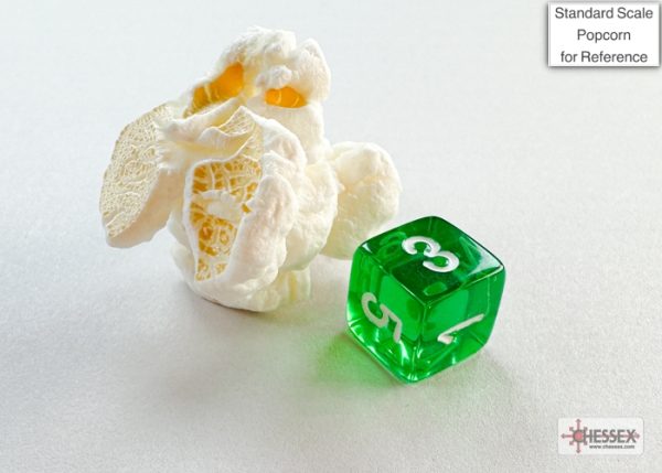 Translucent Mini-hedral™ Green/white 7-Die Set - Image 4