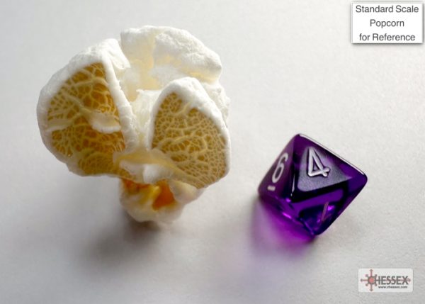 Translucent Mini-hedral™ Purple/white 7-Die Set - Image 5