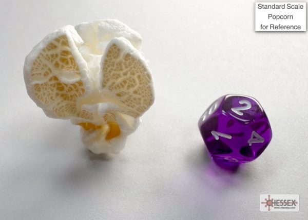 Translucent Mini-hedral™ Purple/white 7-Die Set - Image 8
