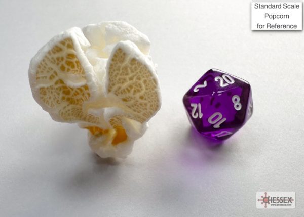 Translucent Mini-hedral™ Purple/white 7-Die Set - Image 9
