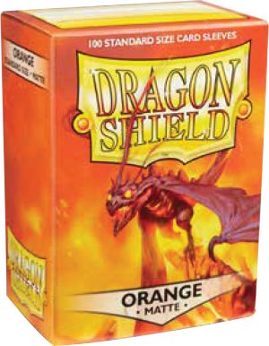 Dragon Shields: (100) Matte Orange (DISPLAY 10)