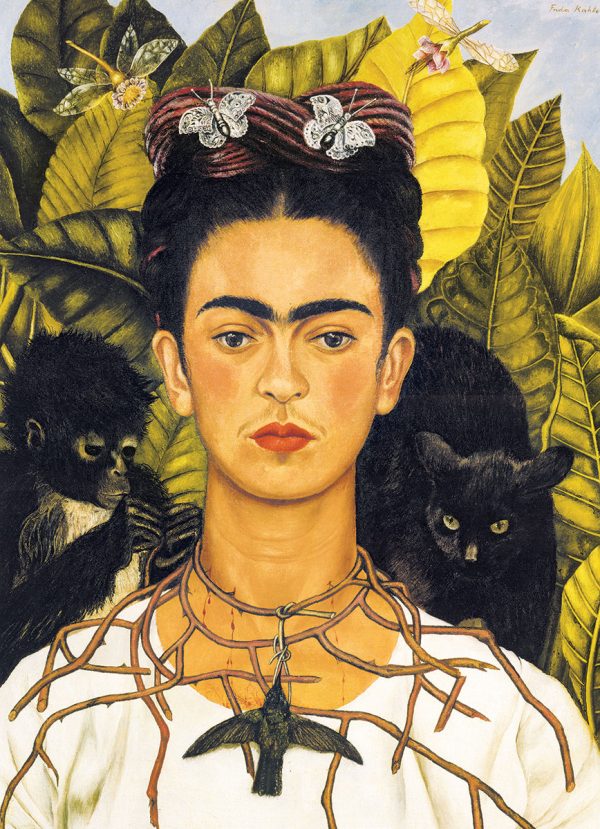 Self-Portrait with Thorn Necklace and Hummingbird - Image 4