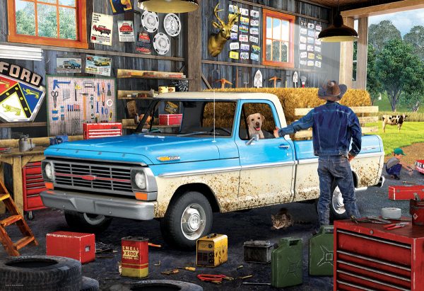 Hard Days Work Pickup Truck Tin - Image 2