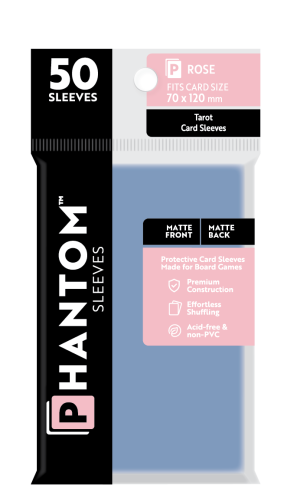 Phantom Sleeves: "Rose Size" (70mm x 120mm) - Matte/Matte (50)