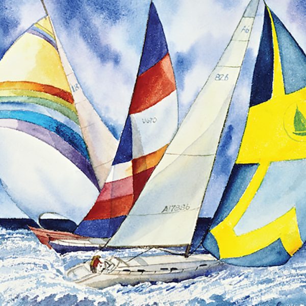 Sailboats, Sailboats, Sailboats by Kathleen Parr McKenna - Image 3