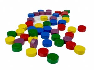 Round Wood Game Markers 50/Bag