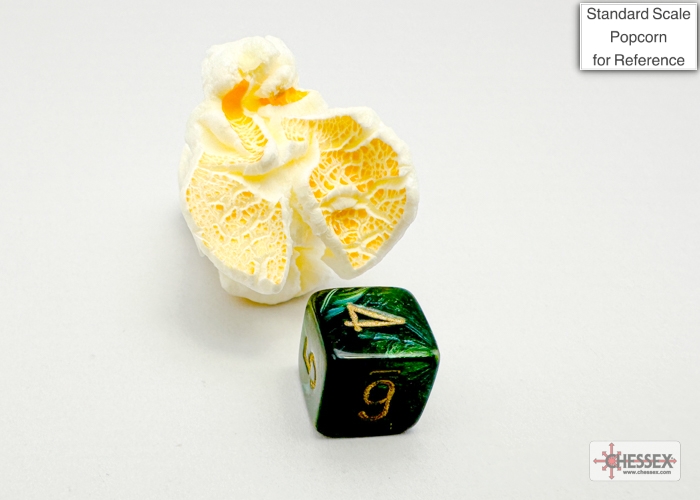 Scarab® Mini-hedral™ Jade/gold 7-Die Set - Image 4