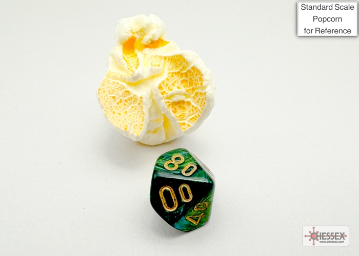 Scarab® Mini-hedral™ Jade/gold 7-Die Set - Image 7