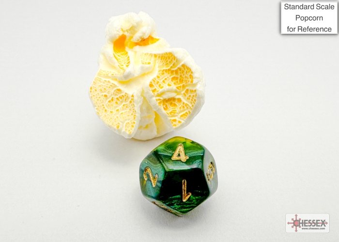 Scarab® Mini-hedral™ Jade/gold 7-Die Set - Image 8