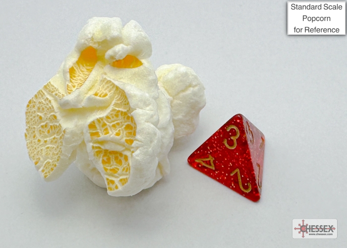 Glitter Mini-hedral™ Ruby Red/gold 7-Die Set - Image 3