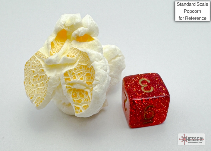 Glitter Mini-hedral™ Ruby Red/gold 7-Die Set - Image 4