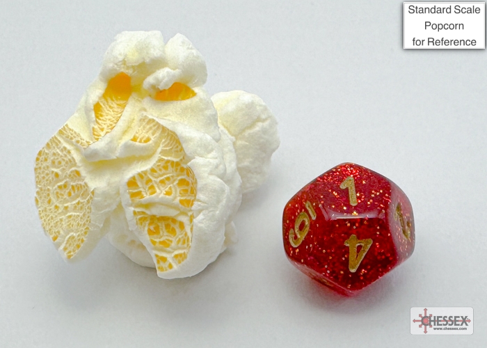 Glitter Mini-hedral™ Ruby Red/gold 7-Die Set - Image 8