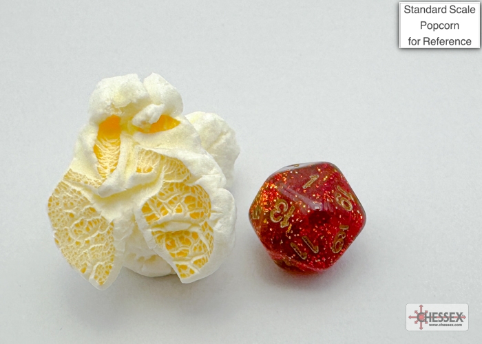 Glitter Mini-hedral™ Ruby Red/gold 7-Die Set - Image 9