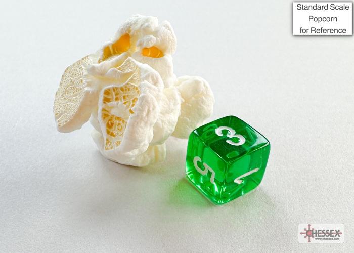 Translucent Mini-hedral™ Green/white 7-Die Set - Image 4