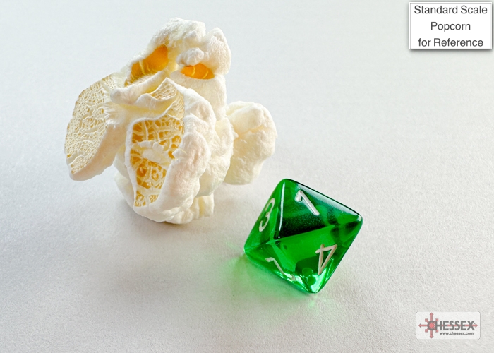 Translucent Mini-hedral™ Green/white 7-Die Set - Image 5