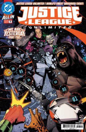 JUSTICE LEAGUE UNLIMITED #7 CVR A DAN MORA CONNECTING (WE ARE YESTERDAY)