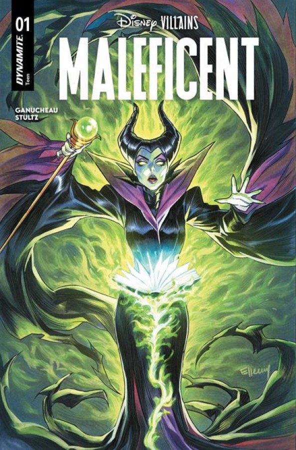 DISNEY VILLAINS MALEFICENT #1 CVR B ELLERY SANTOS VAR