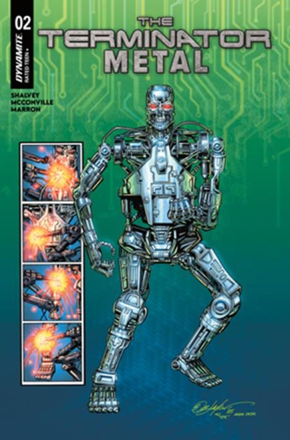 TERMINATOR METAL #2 CVR B BOB LAYTON VAR